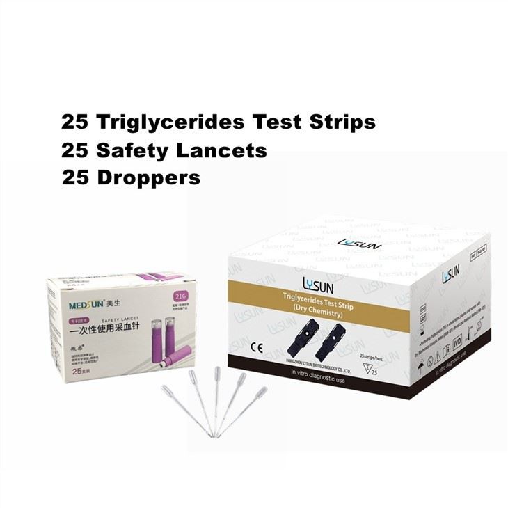 3 in 1 Cholesterol Triglycerides HDL LDL CHOL/HDL Ratio Lipid Testing Meter