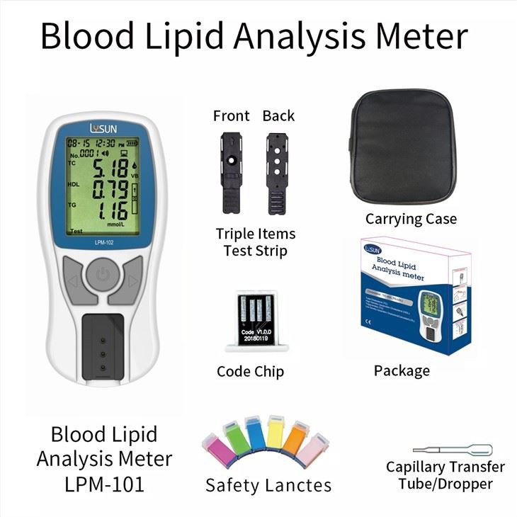 Lipid Meter Home Use Cholesterol Triglyceride Lipoprotein