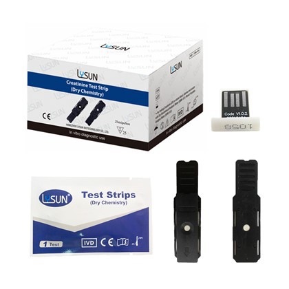 Uued kolm ühes neerufunktsiooni testribad kusihappe, uurea kreatiniini kliiniline analüütiline testriba